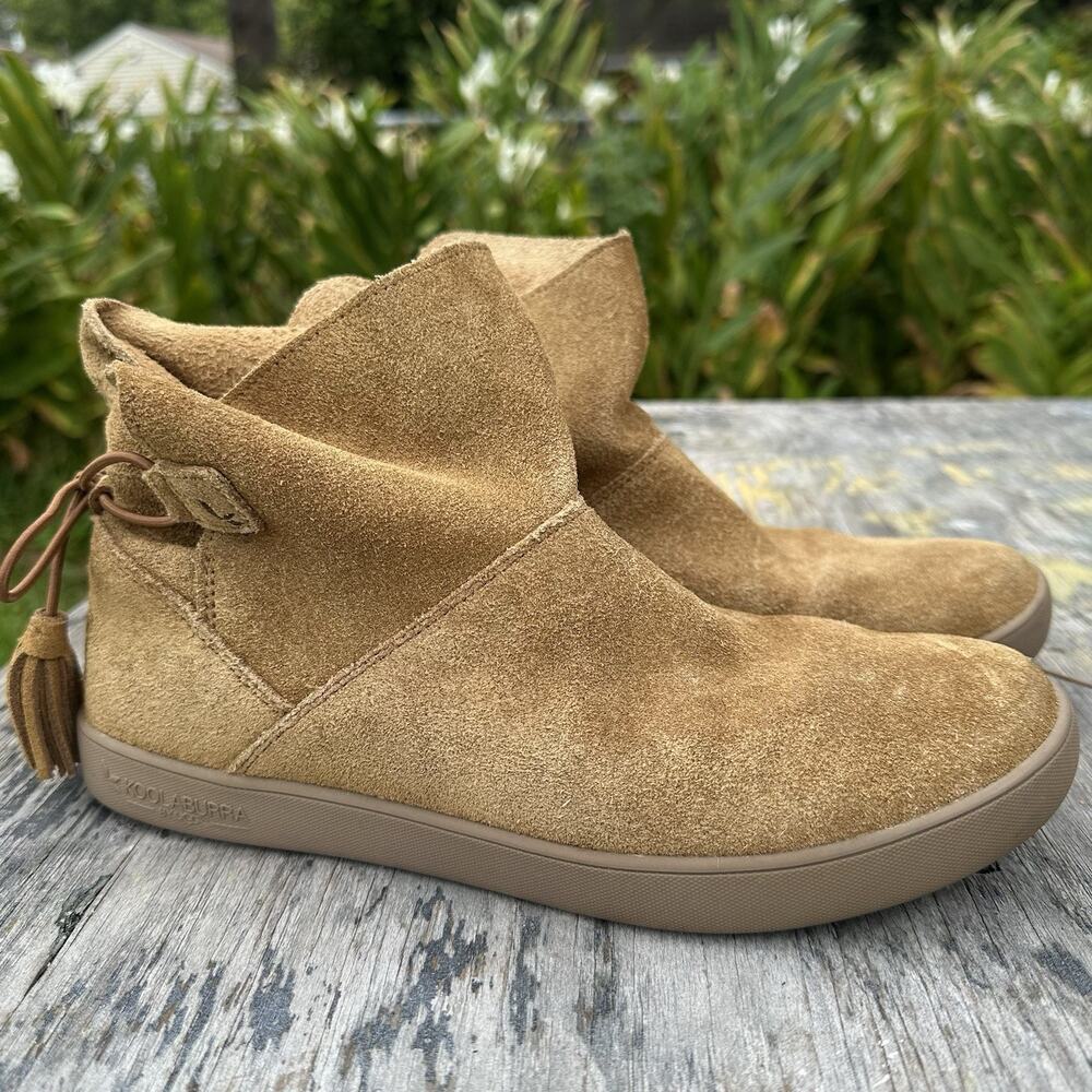 Koolaburra by UGG Skyller Chestnut Suede Winter Ankle Boots Women’s 8 - 880